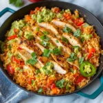 Chicken and Rice Taco Skillet