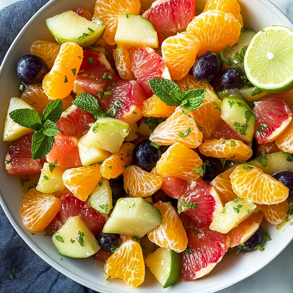 Citrus Salad with Mint, Honey, and Lime