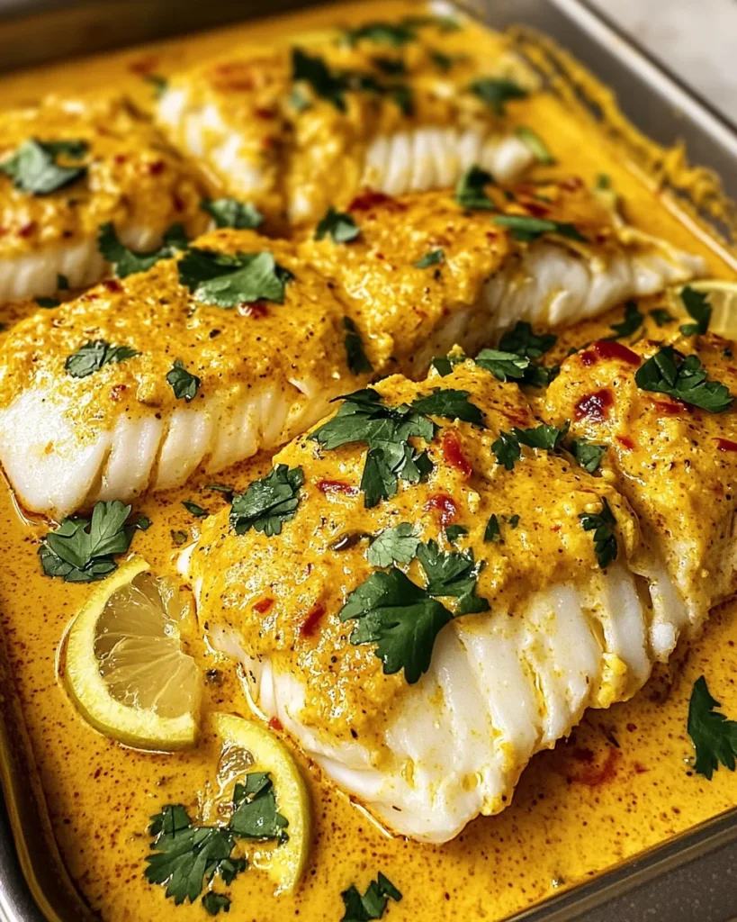 Coconut Curry Baked Cod