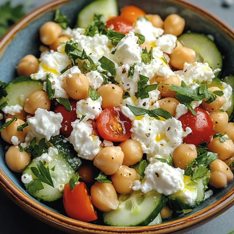 Cottage Cheese and Chickpea Salad