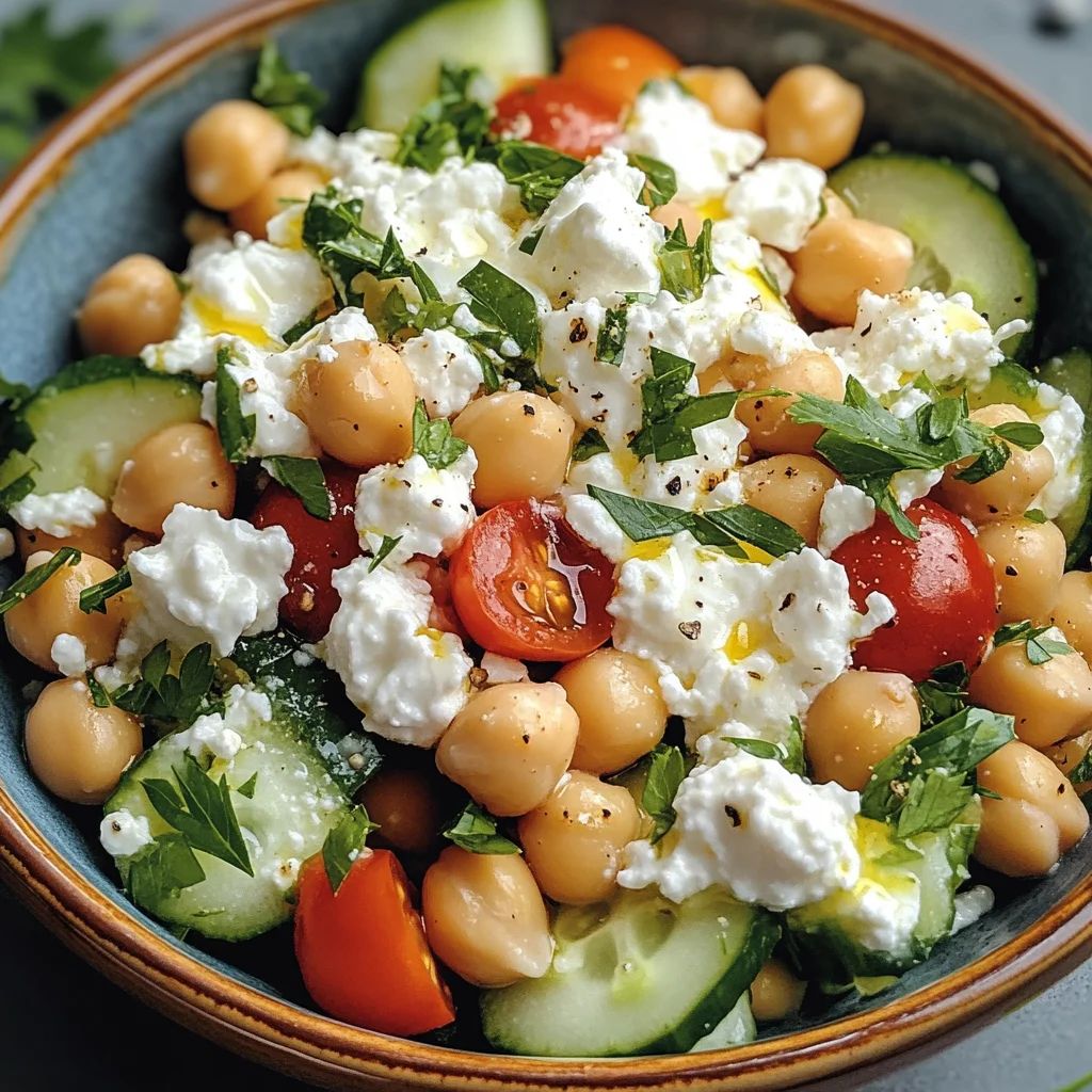 Cottage Cheese and Chickpea Salad