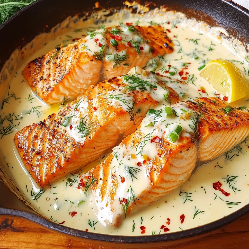 Creamy Lemon Garlic Salmon