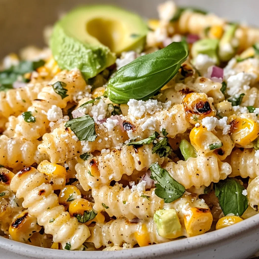 Creamy Street Corn Pasta Salad