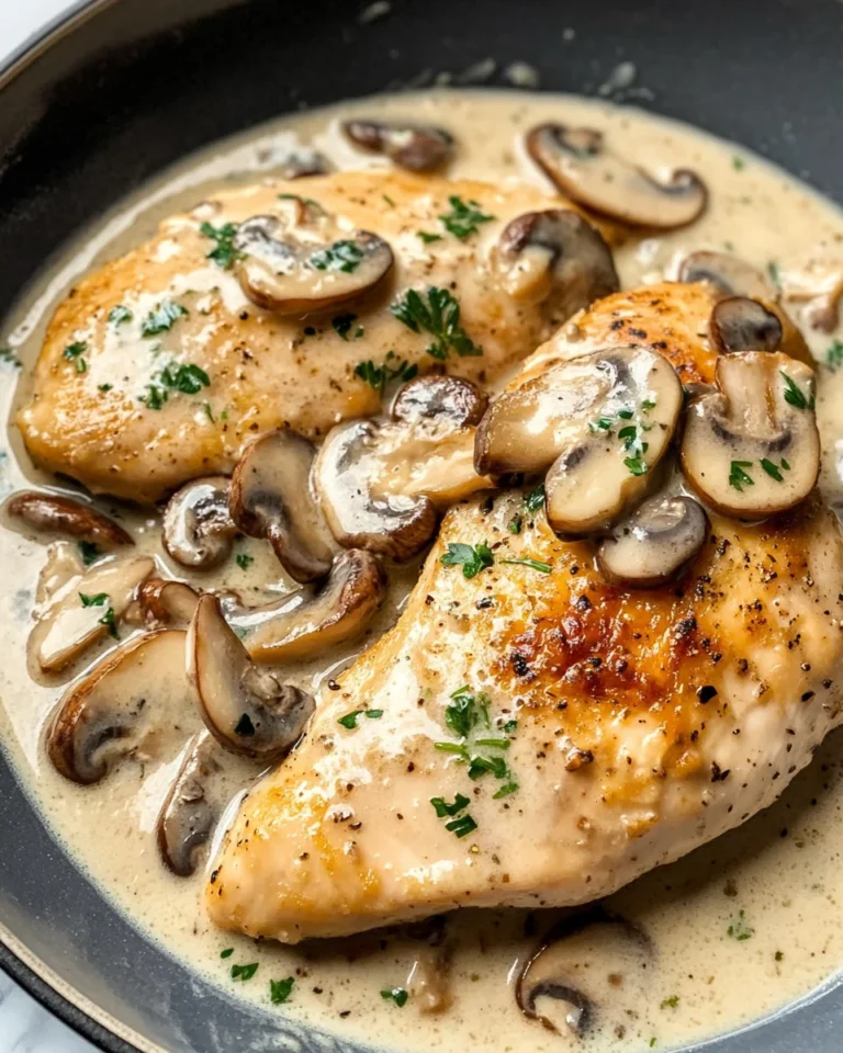 Creamy White Wine Mushroom Chicken
