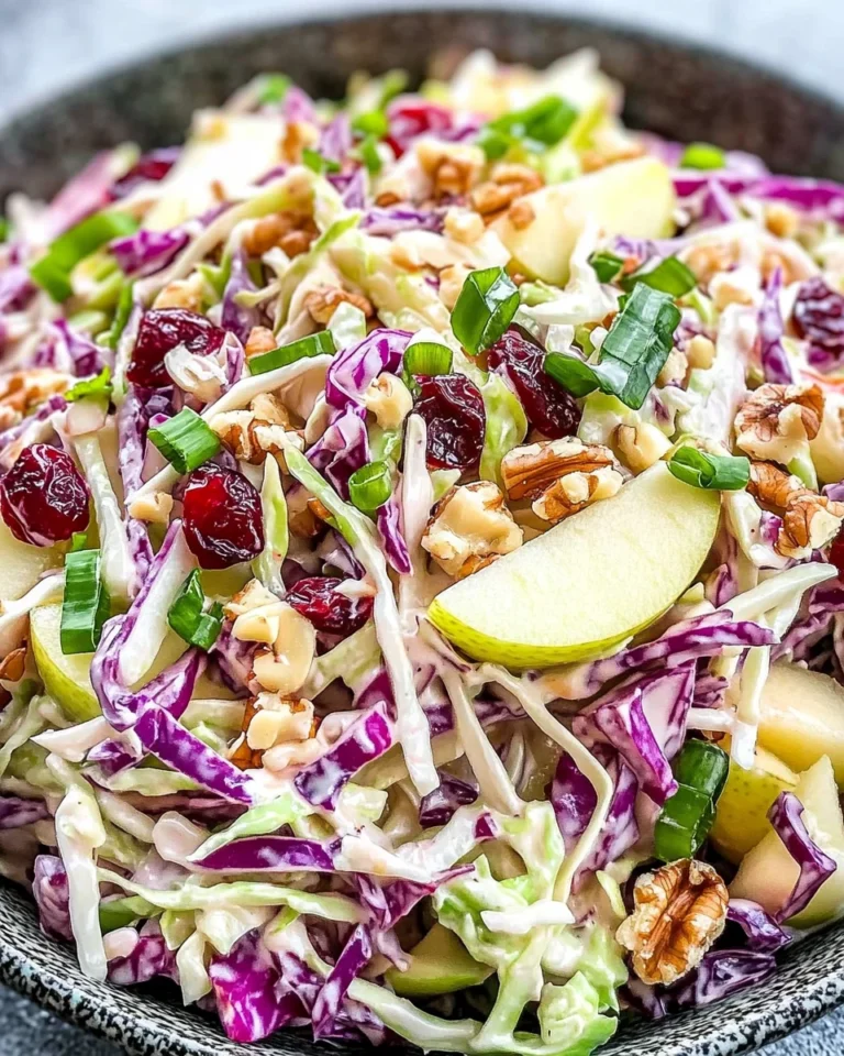 Crisp Apple Cranberry Coleslaw