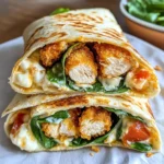 Crispy Air Fryer Chicken & Mozzarella Wraps
