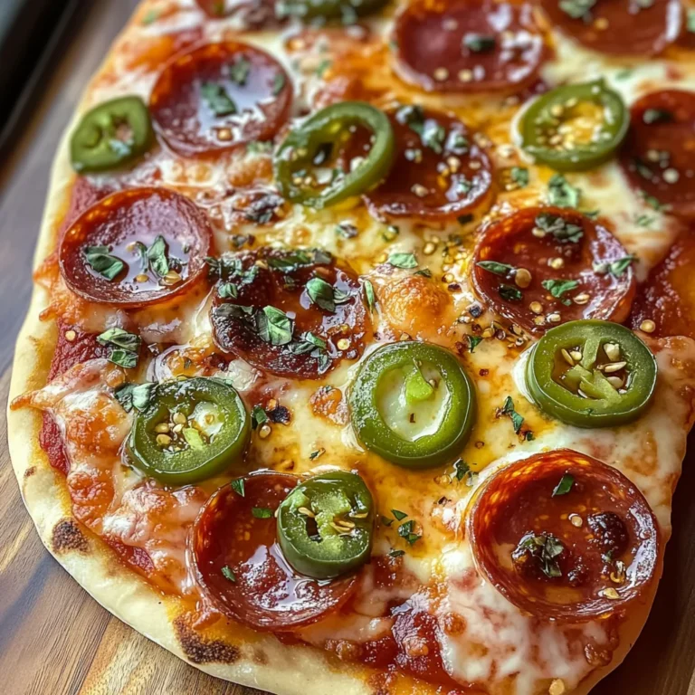 Delicious Hot Honey Flatbread Pizza
