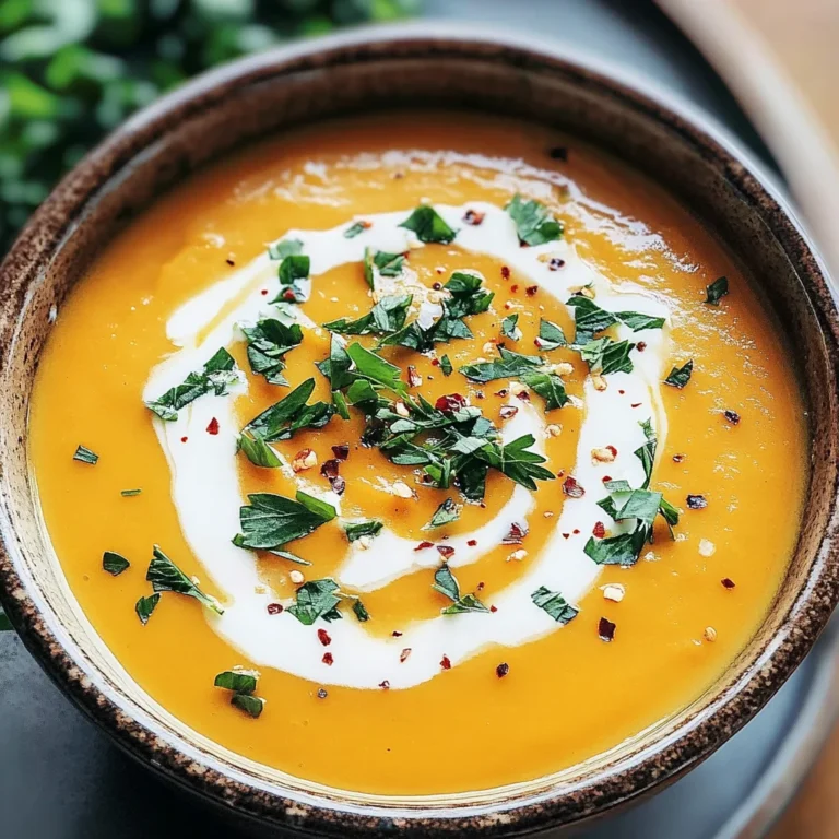 Easy Butternut Squash and Sweet Potato Soup