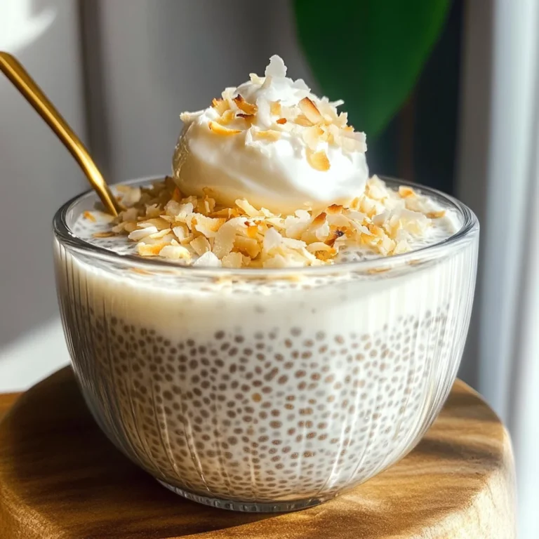 Easy Coconut Chia Pudding Recipe (Coconut Raffaello)