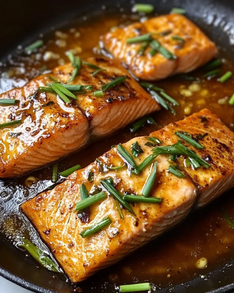 Easy Crispy Honey Garlic Glazed Salmon Recipe