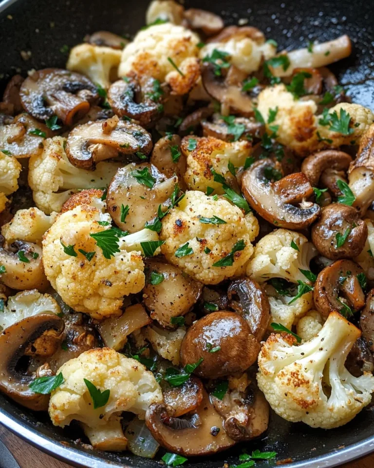 Garlic Cauliflower Mushroom Skillet: Quick & Delicious Dish