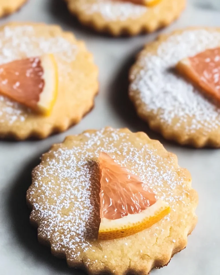 Grapefruit Shortbread Cookies