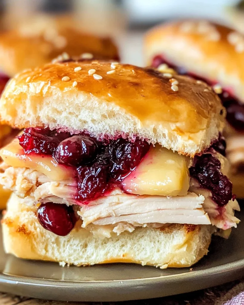 Havarti Cranberry Turkey Sliders