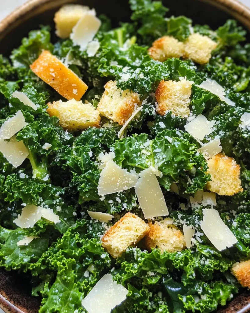 Lemony Parmesan Kale Salad