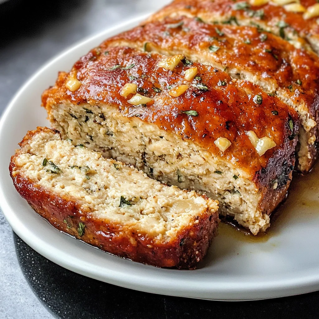 Melt-in-Your-Mouth Garlic Parmesan Chicken Meatloaf Recipe