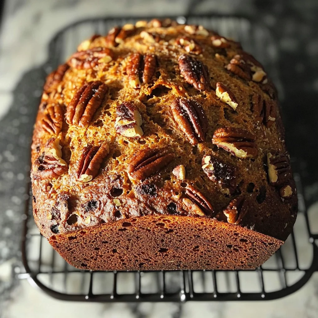 No-Knead Pumpkin Pecan Bread