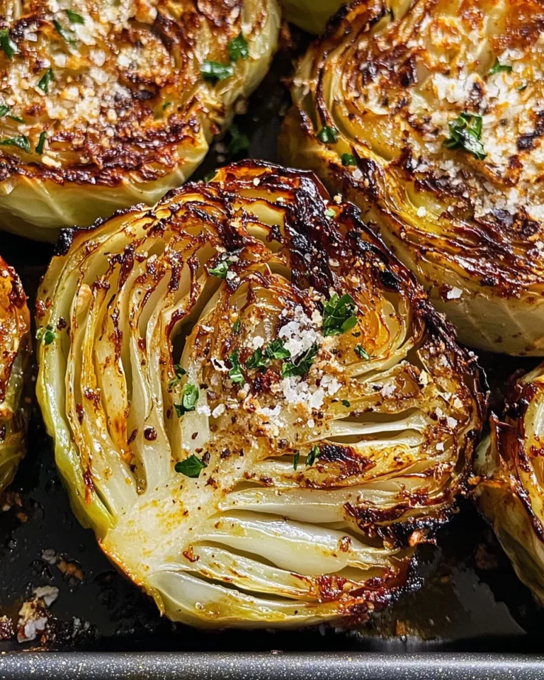 Oven Roasted Garlic Cabbage Steaks