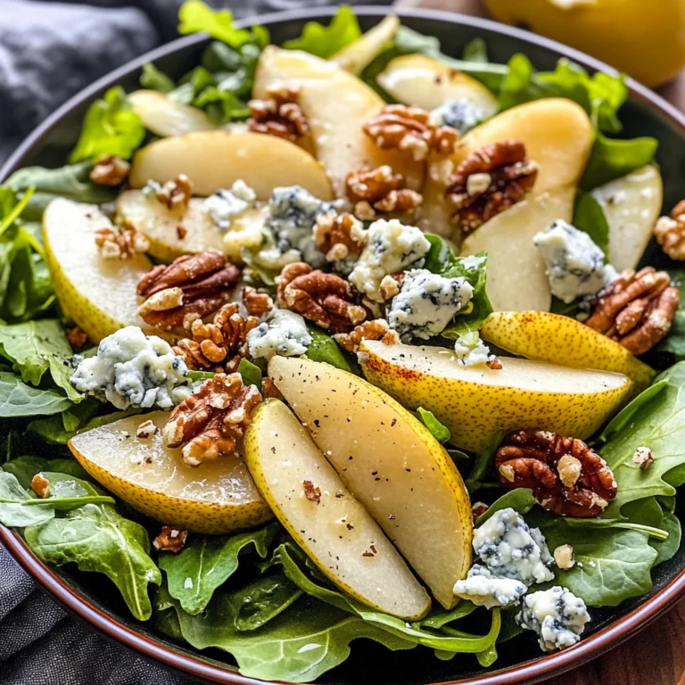 Pear and Blue Cheese Salad