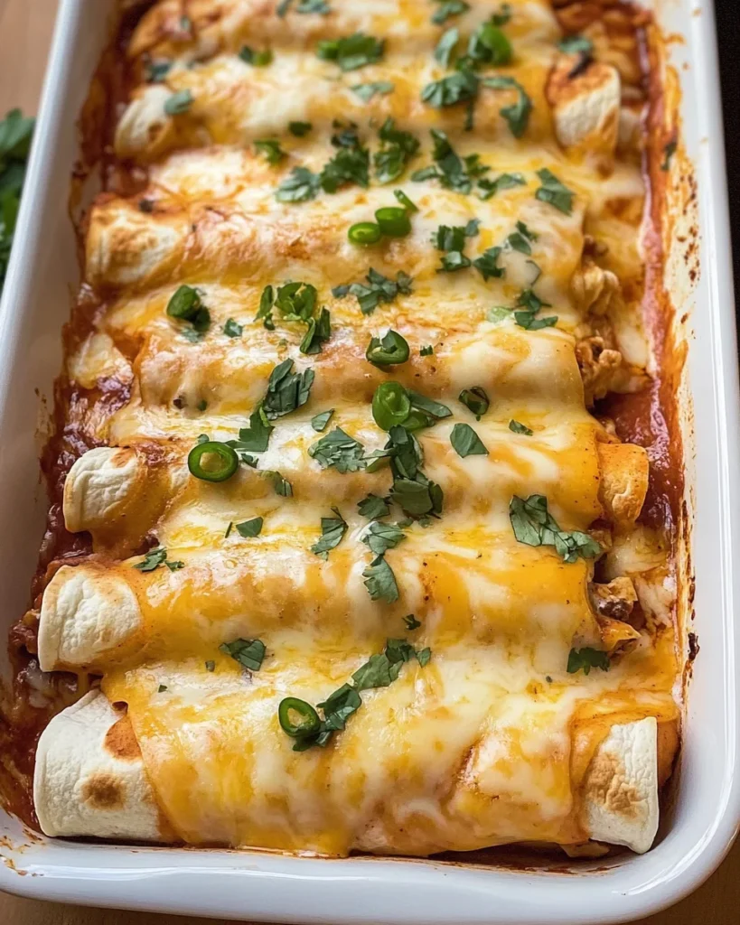 Queso Chicken Enchiladas