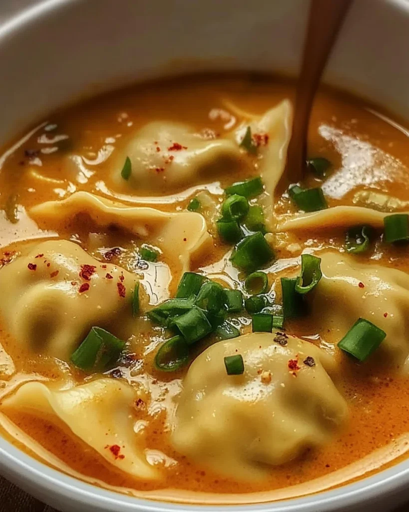 Quick Coconut Curry Soup with Dumplings
