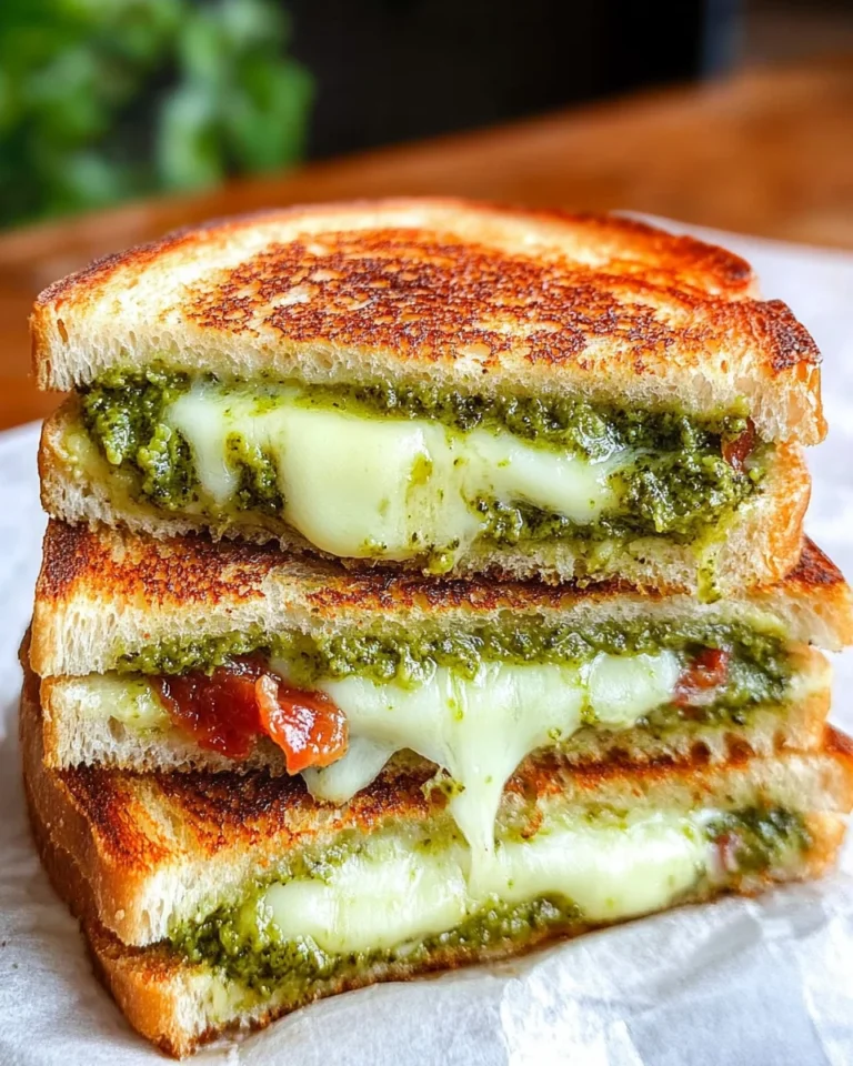 Sourdough Pesto Grilled Cheese