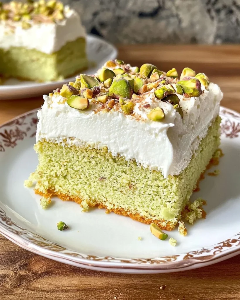 Vegan Pistachio Tres Leches (3 Milk Cake)