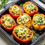 Vegetarian Stuffed Peppers - Mexican-Style