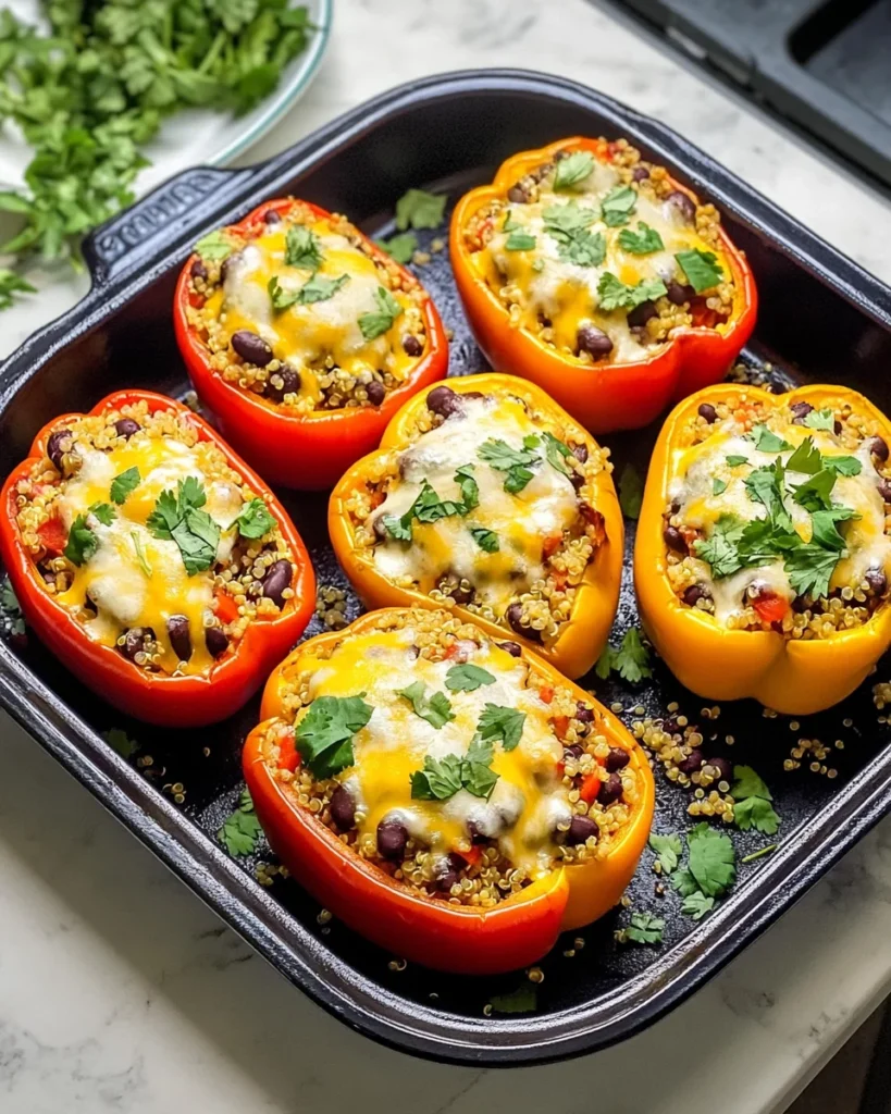 Vegetarian Stuffed Peppers - Mexican-Style