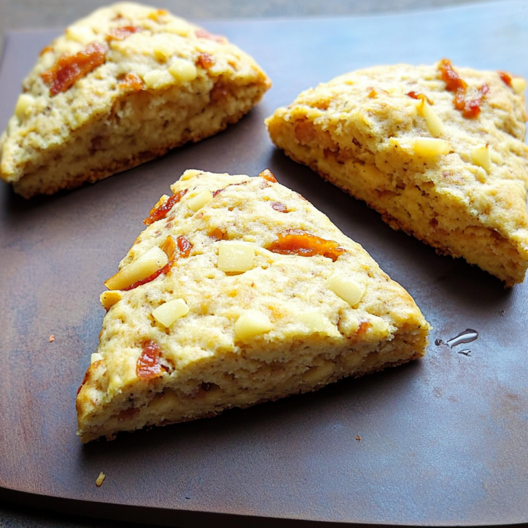 Irresistible Air Fryer Apple Cheddar Bacon Scones Recipe