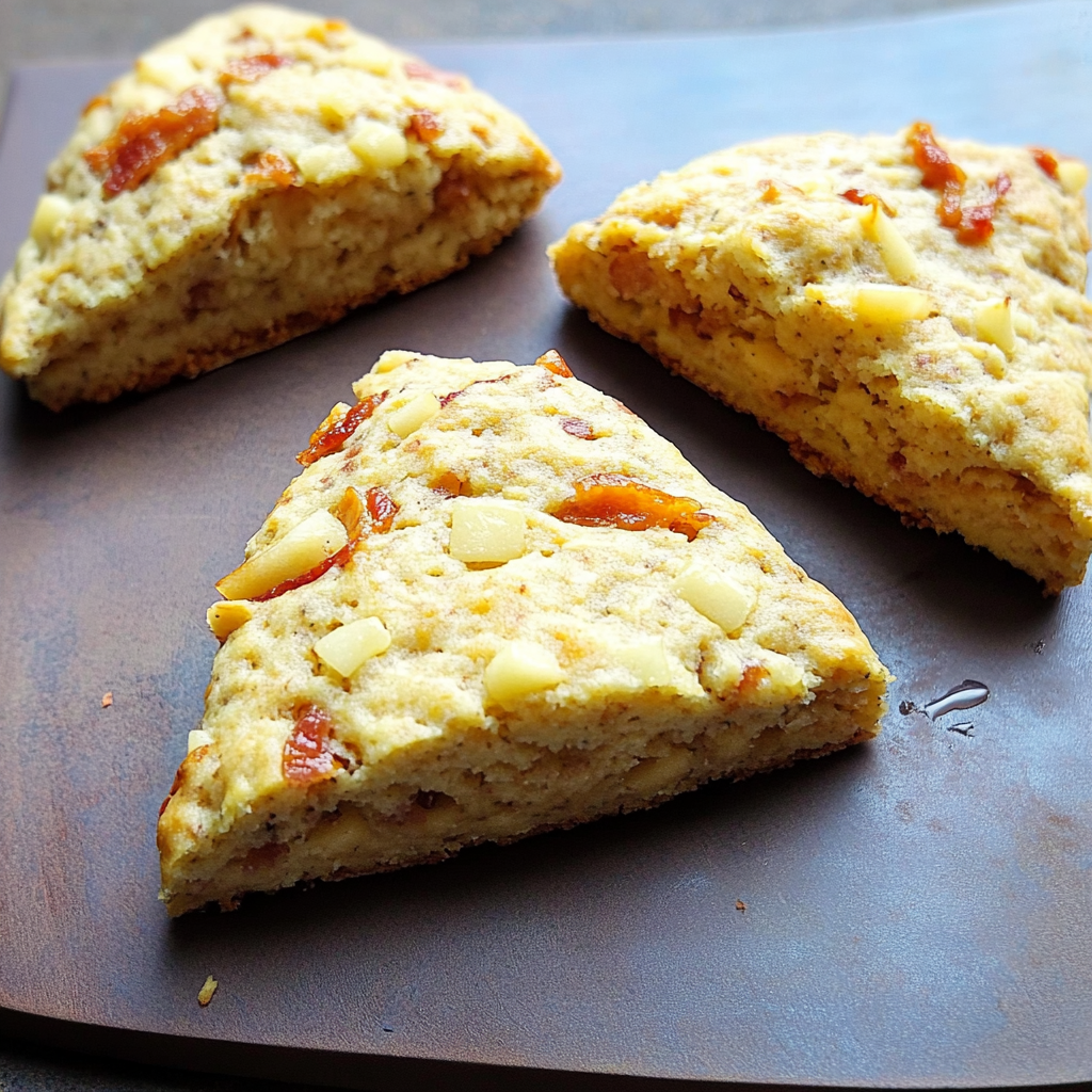 Irresistible Air Fryer Apple Cheddar Bacon Scones Recipe