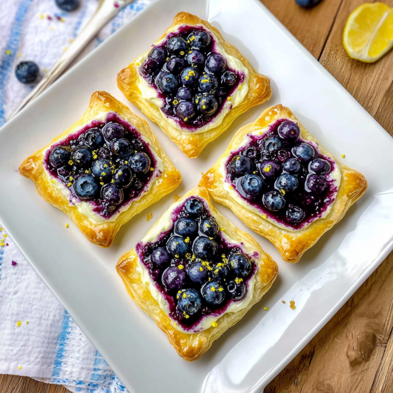Irresistible Blueberry Cream Cheese Puff Pastry Recipe