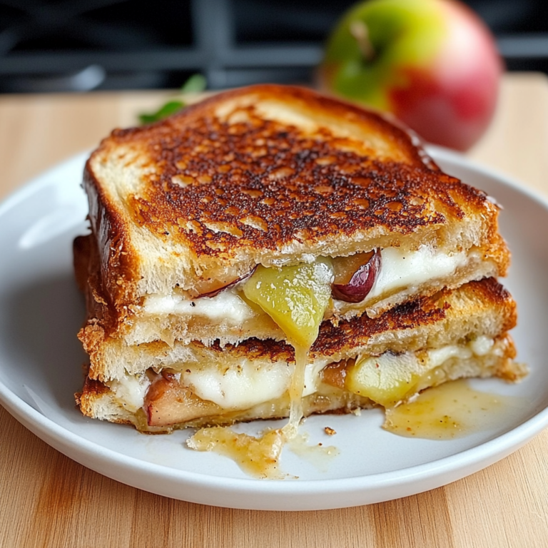 Elevate Your Meal: Brie, Fig, and Apple Grilled Cheese