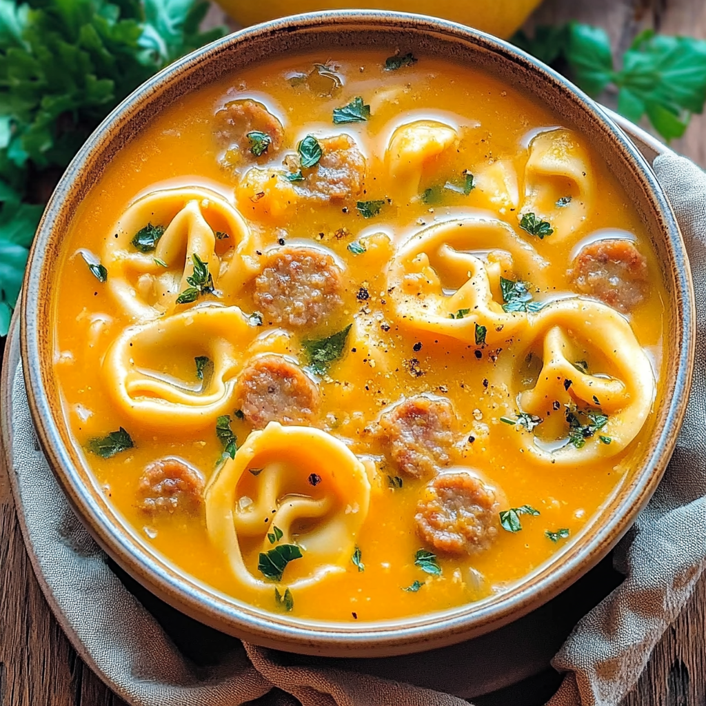 Irresistible Butternut Squash Sausage Tortellini Soup Recipe