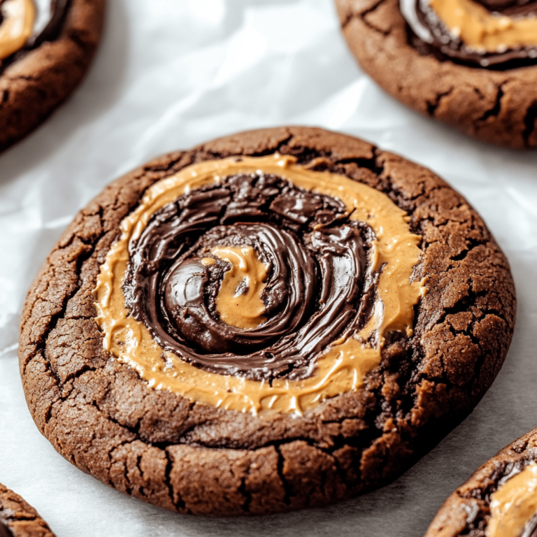 Irresistible Chocolate Peanut Butter Swirl Cookies Recipe