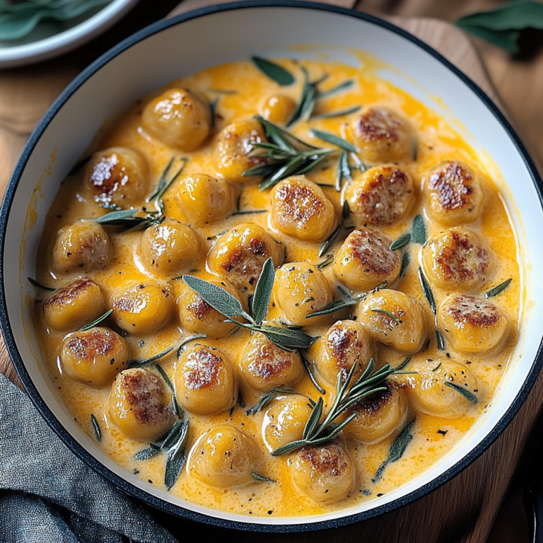 Irresistible Creamy Butternut Squash Gnocchi with Sausage