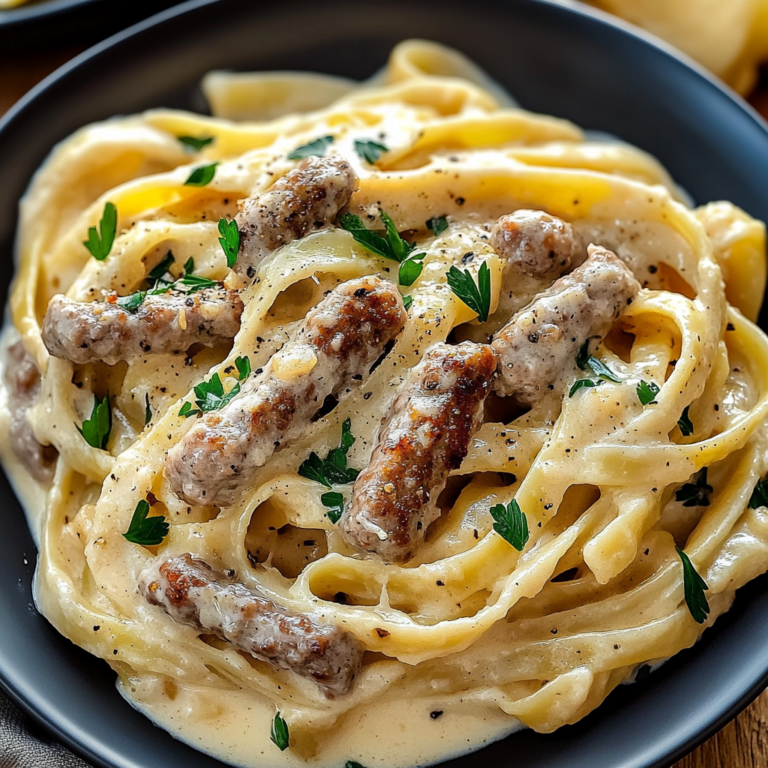 Irresistible Creamy Italian Sausage Fettuccine Pasta Recipe