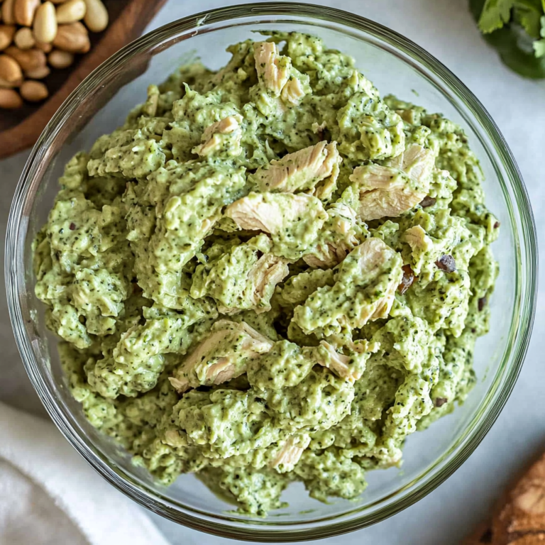 Flavorful Healthy Green Goddess Chicken Salad (High-Protein)