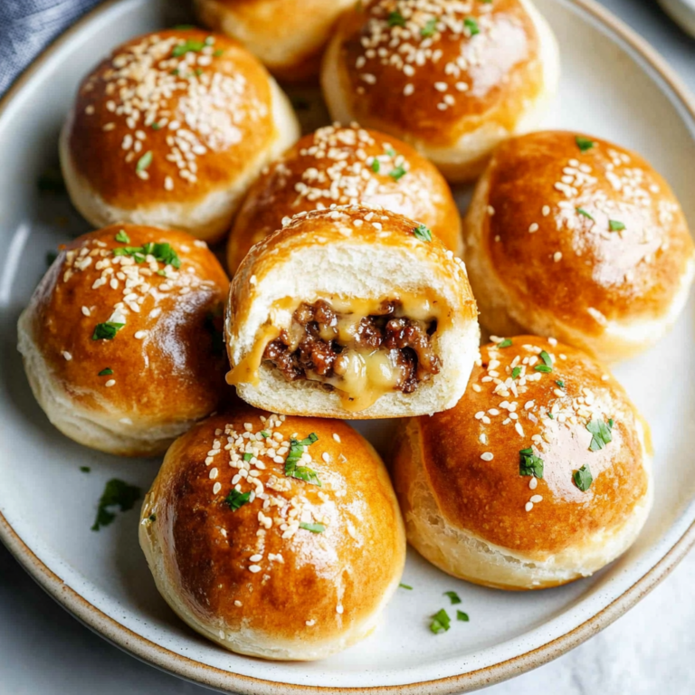 Irresistible Garlic Parmesan Cheeseburger Bombs Recipe