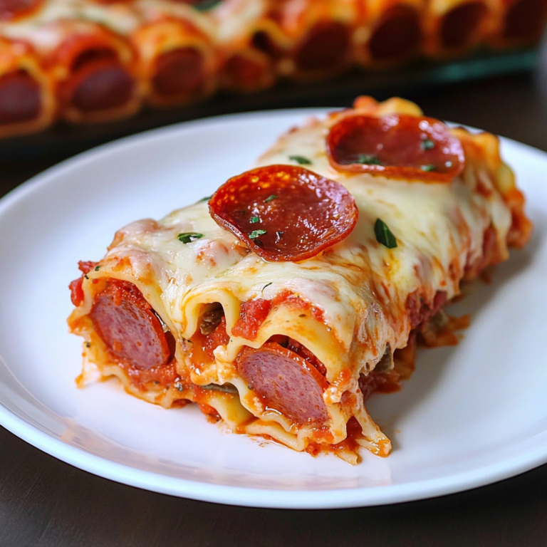 Irresistible Pepperoni Pizza Lasagna Roll Ups Recipe!