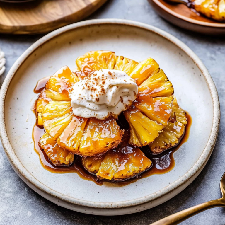 Irresistible Rum-Soaked Fried Pineapple | Tropical Bliss