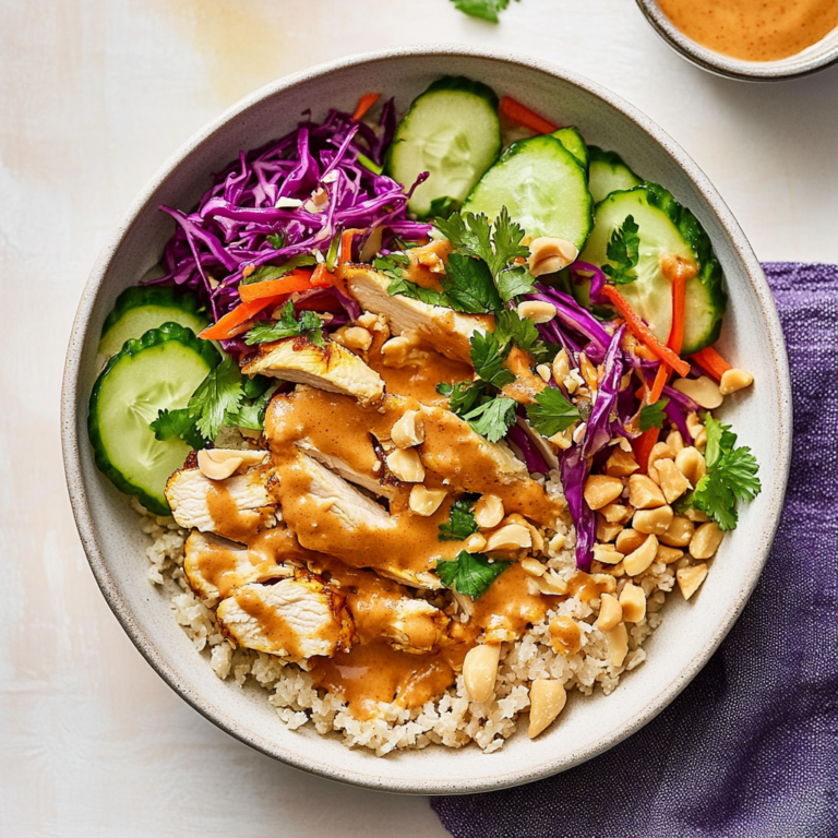 Flavorful Thai Peanut Chicken Buddha Bowls Recipe You’ll …