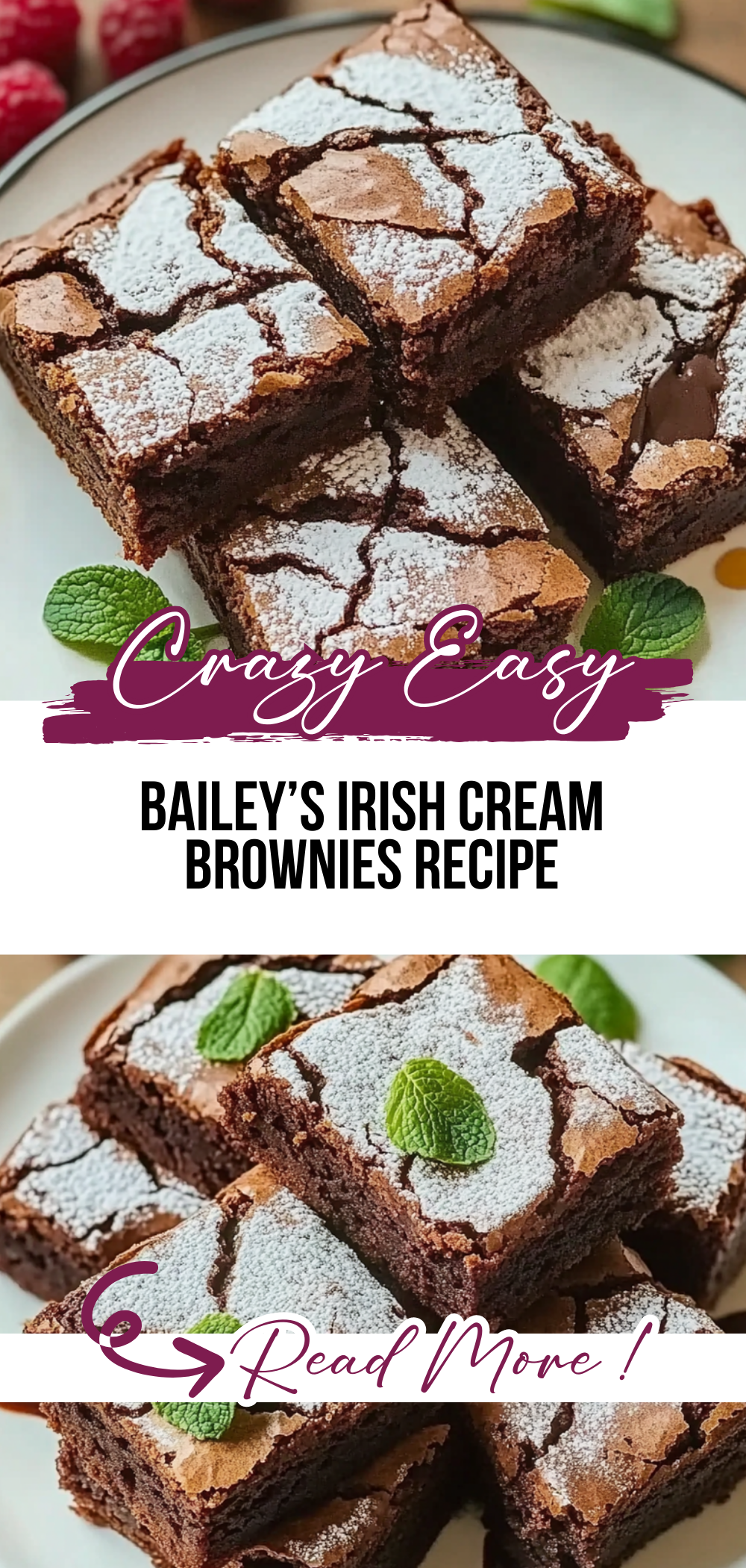 BAILEY’S IRISH CREAM BROWNIES RECIPE