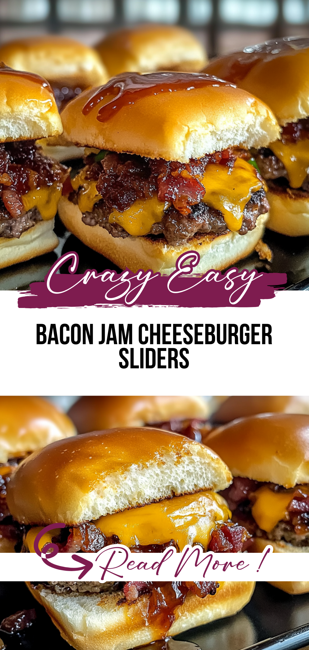 Bacon Jam Cheeseburger Sliders