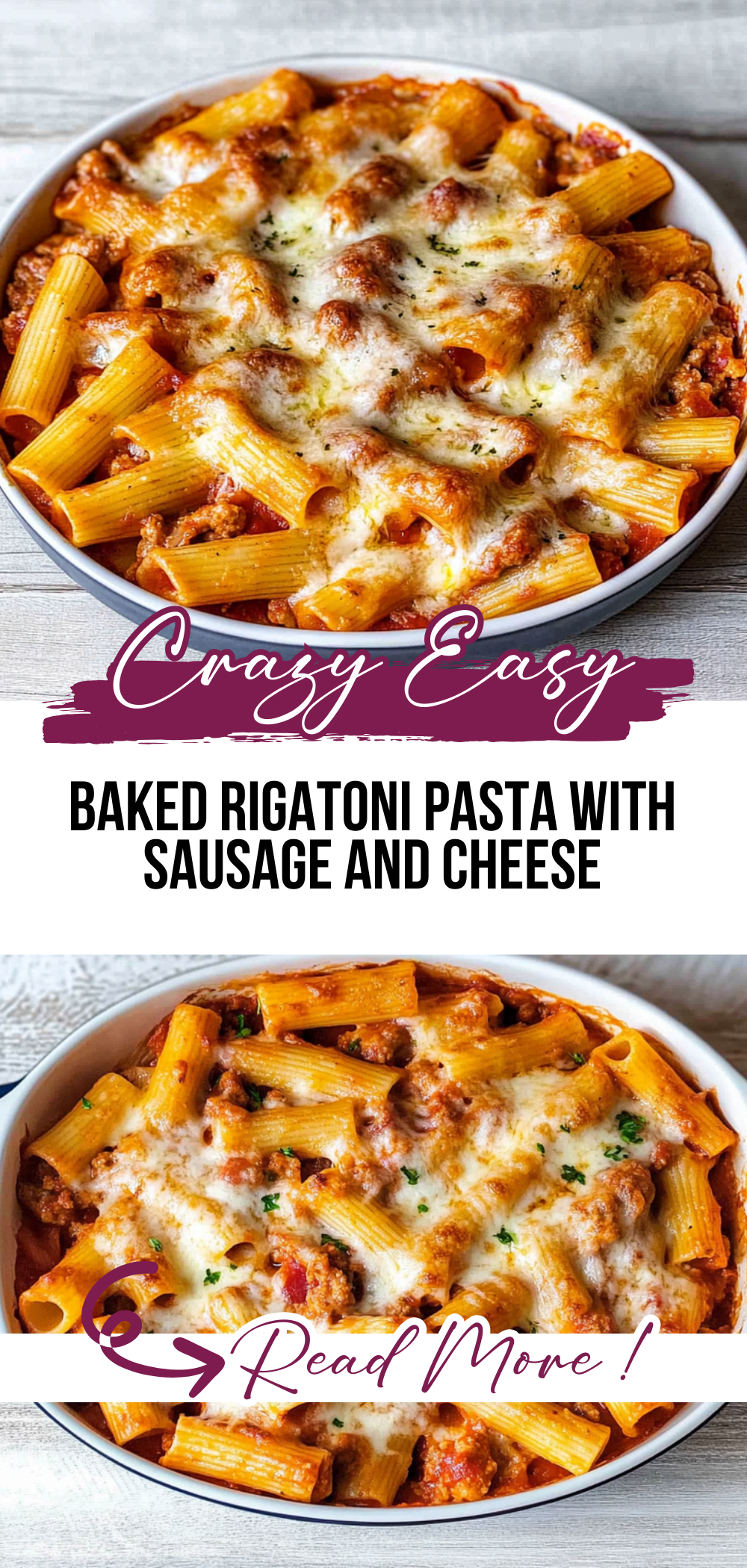 Baked Rigatoni Pasta