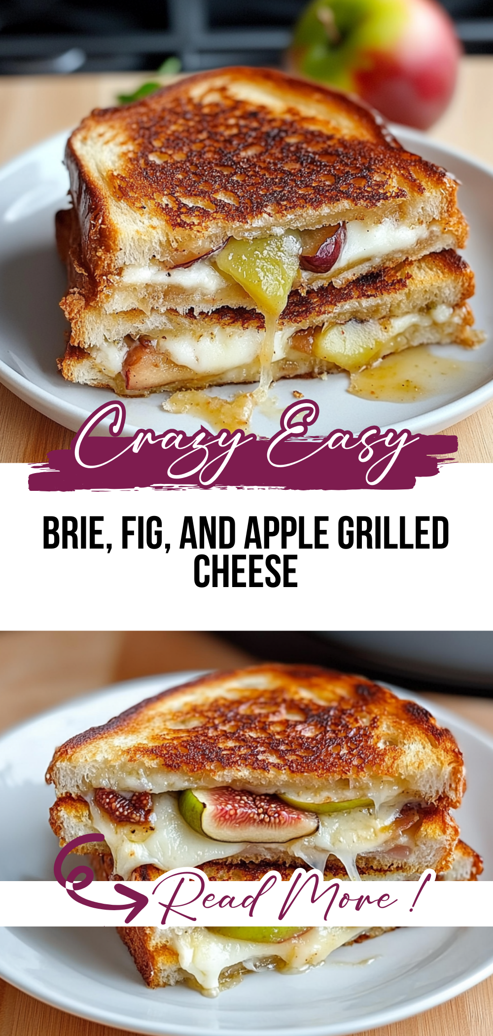 Brie, Fig, and Apple Grilled Cheese