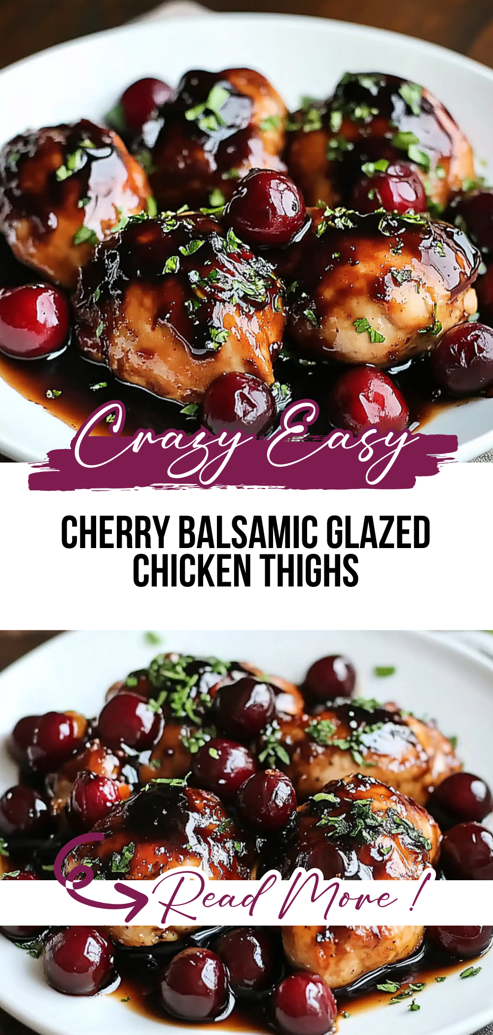Cherry Balsamic Glazed Chicken