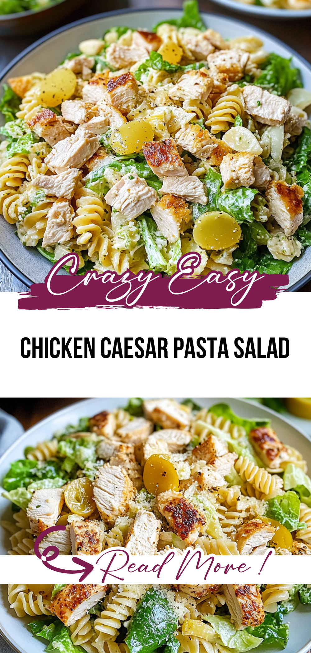 Chicken Caesar Pasta Salad