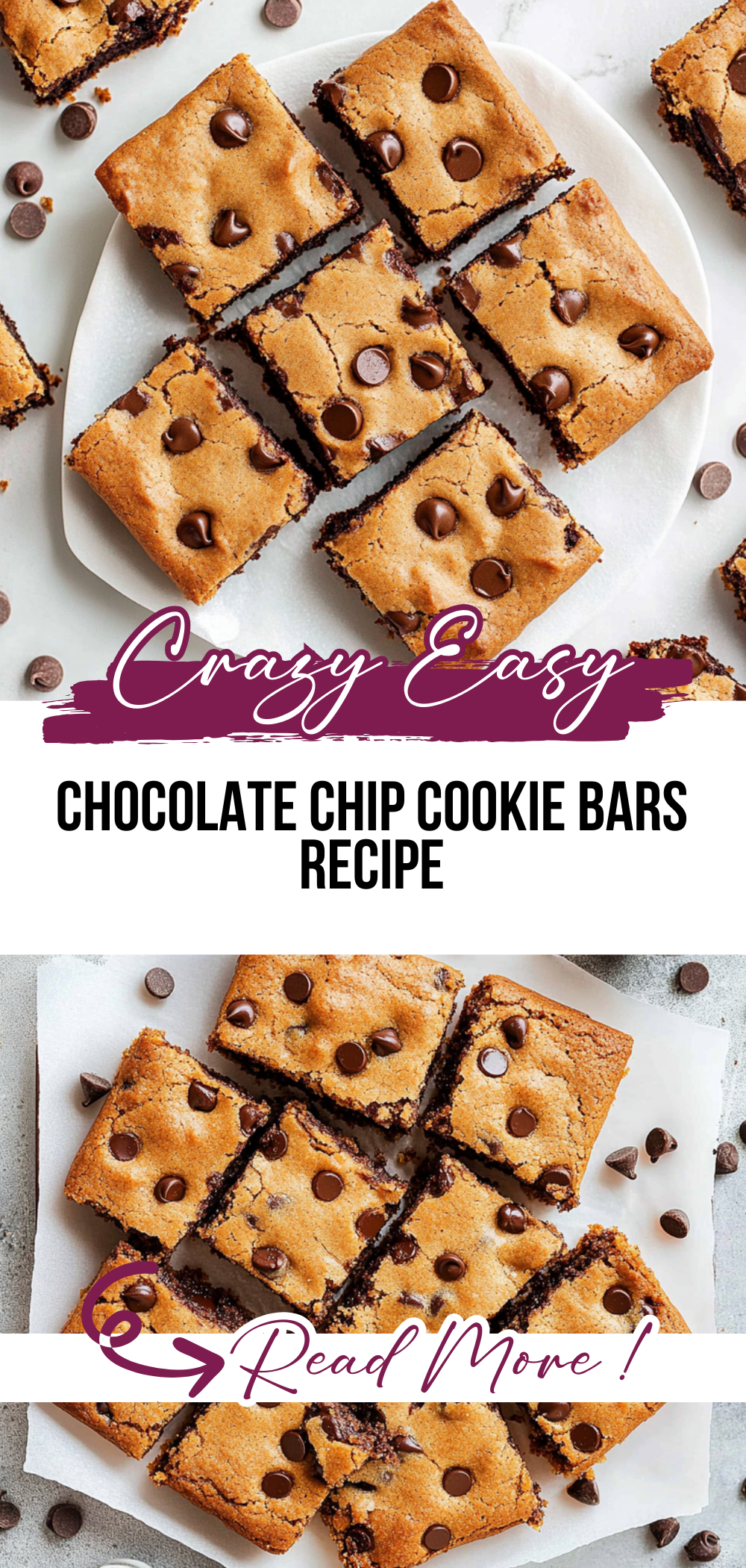 Chocolate Chip Cookie Bars Recipe