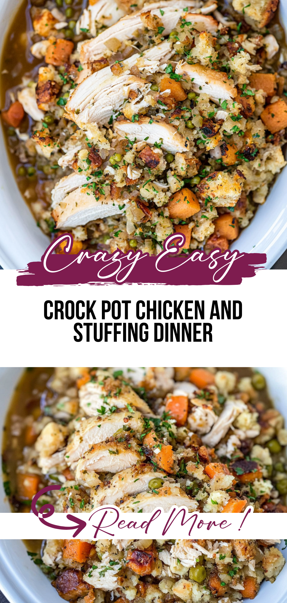 Crock Pot Chicken and Stuffing Dinner