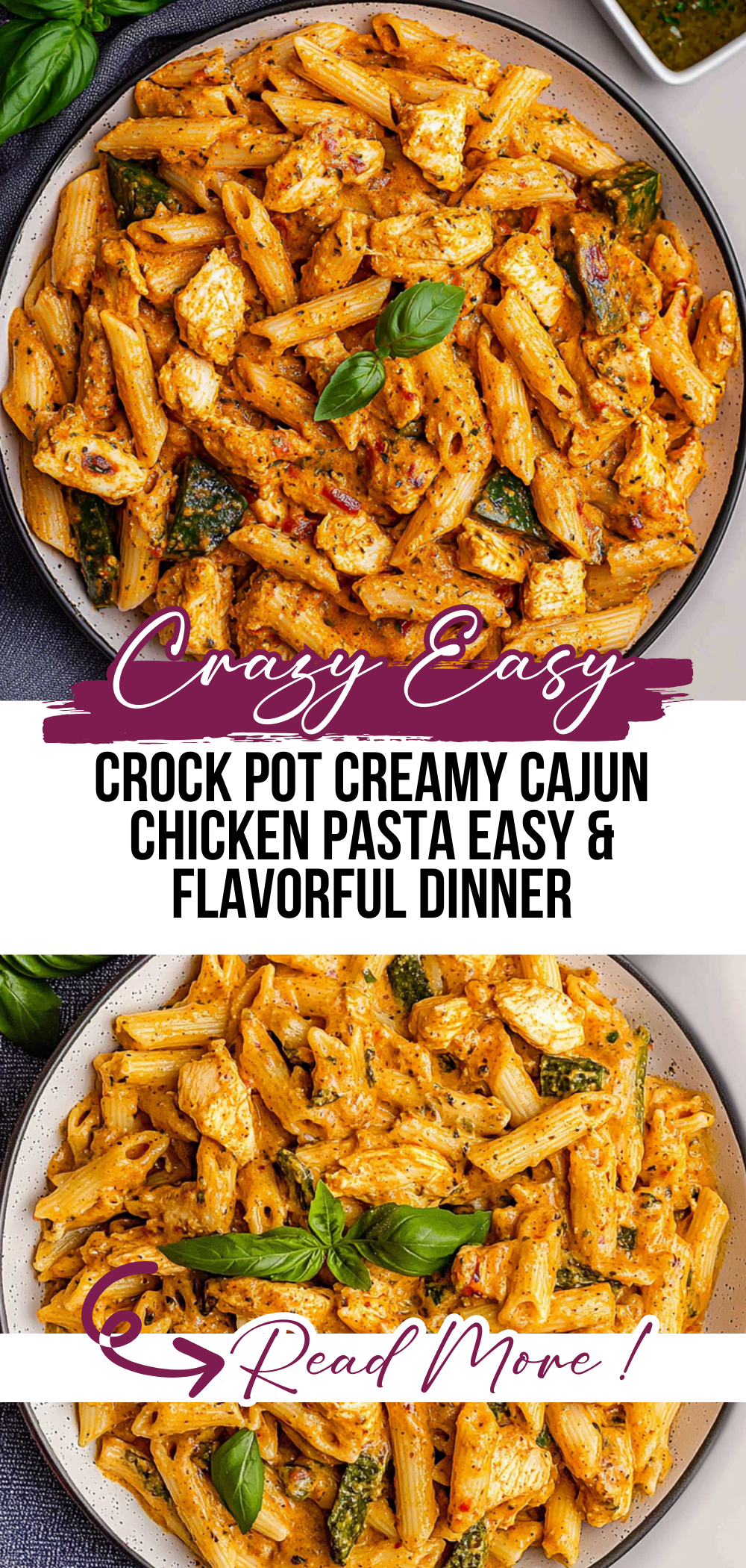 Crock Pot Creamy Cajun Chicken Pasta: Easy & Flavorful Dinner